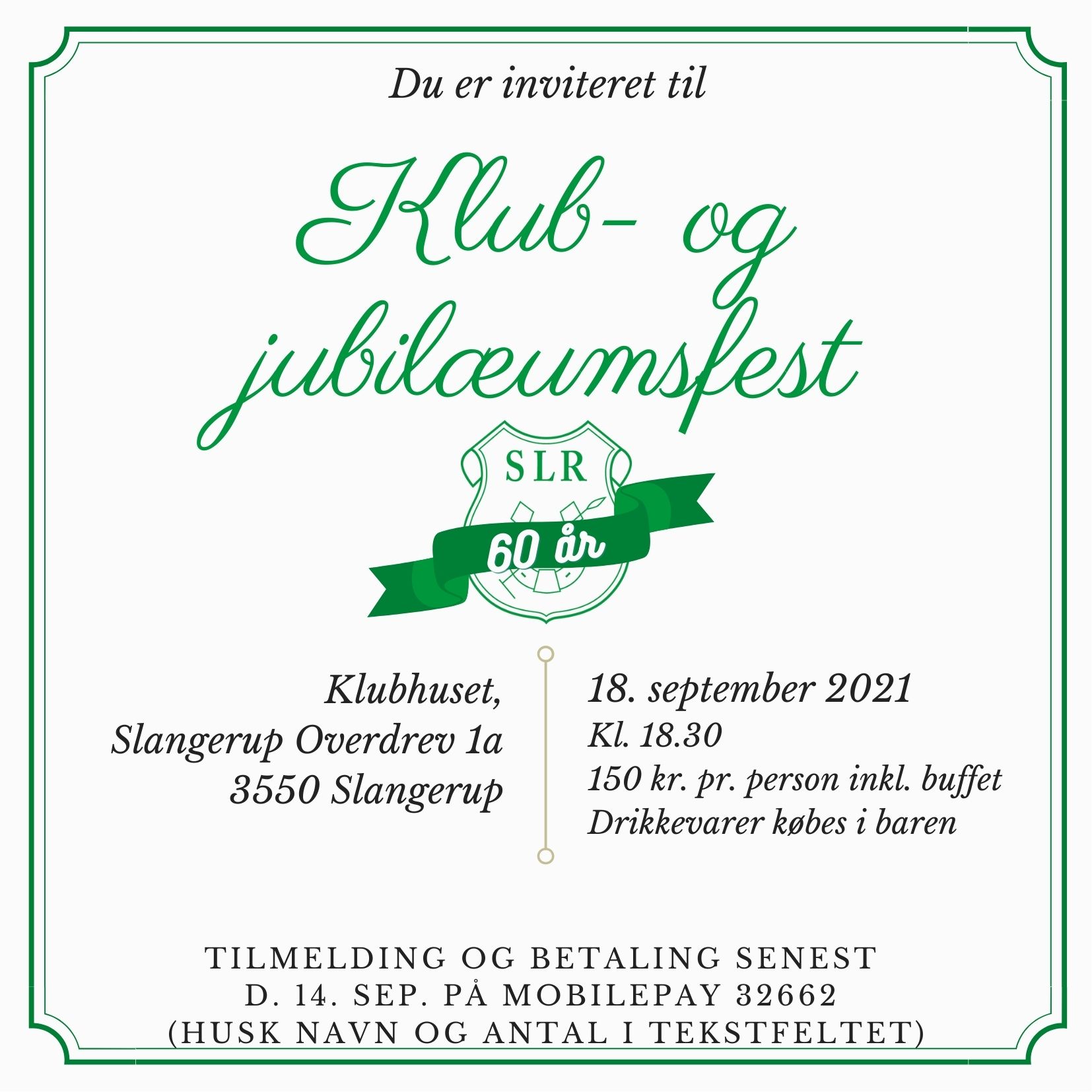 Klub og jubilæumsfest 1