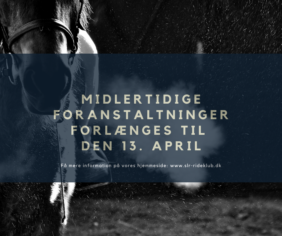 Midlertidige foranstaltninger forlænges til den 13. april